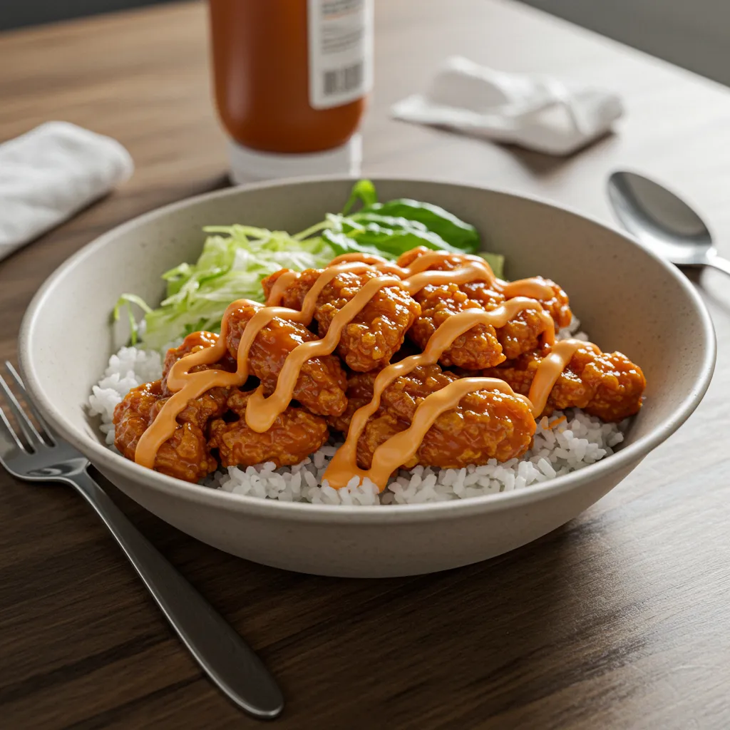 The Ultimate Bang Bang Chicken Bowl: Crispy Spicy Sweet Perfection in Every Bite - secondary view